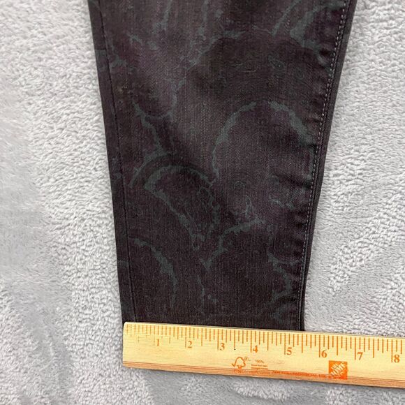 Joe's Skinny MADE In USA Jeans 31‎ Aztec Print Burgundy  Mid Rise Women's - Picture 8 of 10